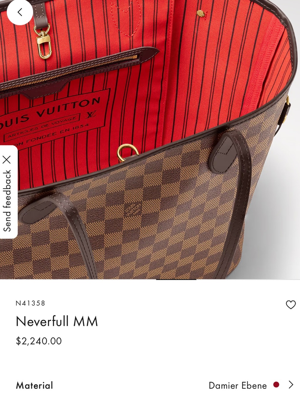 LV NEVERFULL MM NM